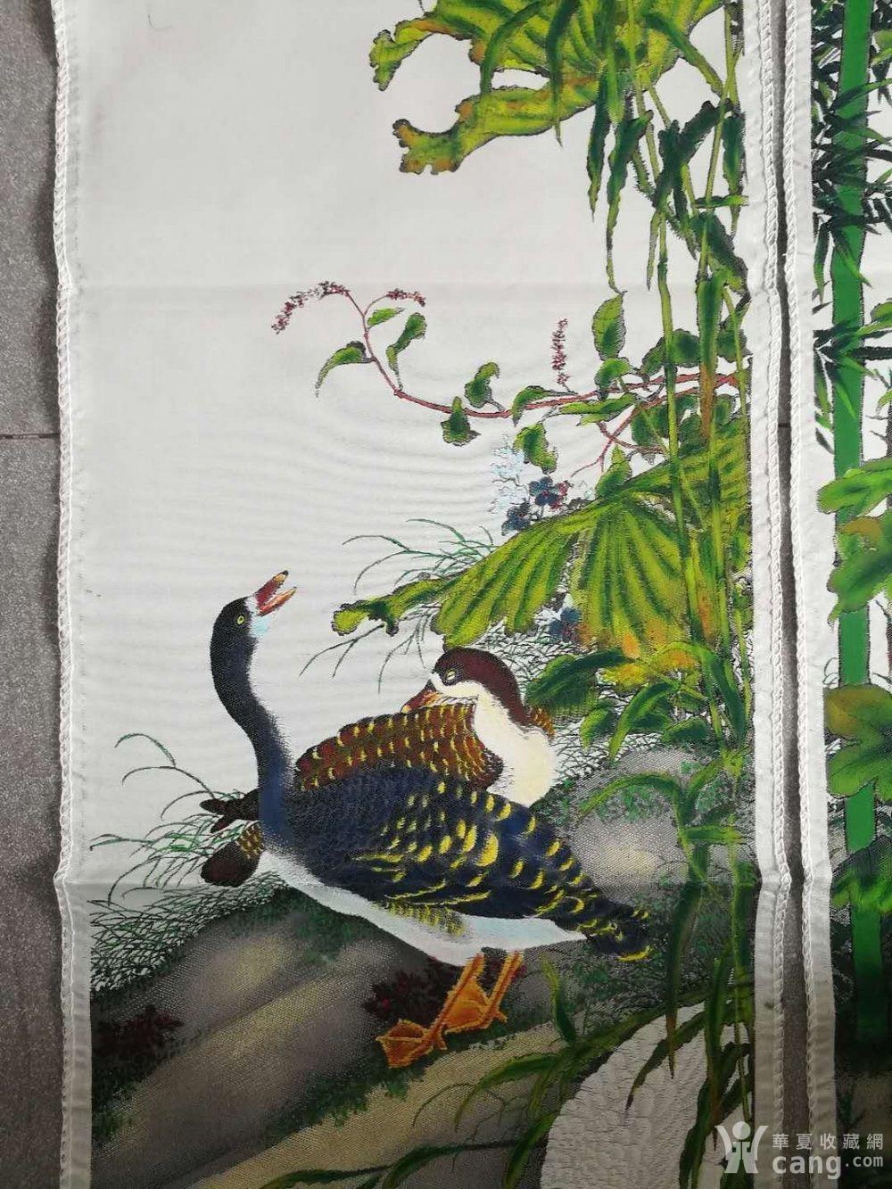 都锦生织锦:飞禽图四条屏