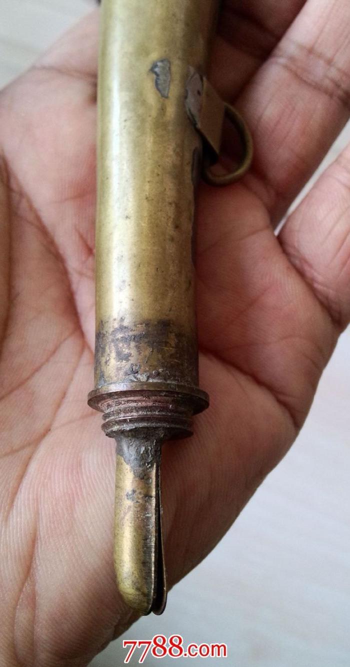 铜杂件老铜号角一个