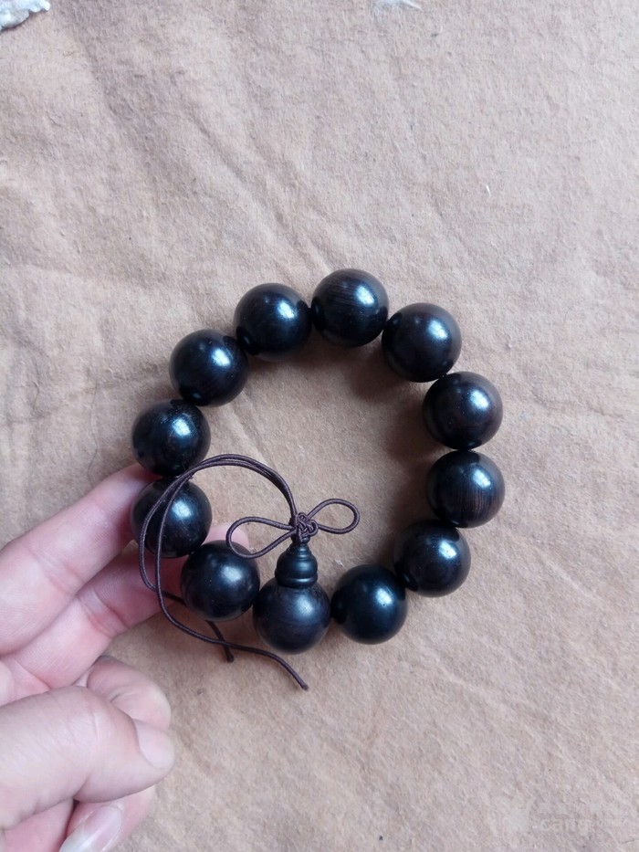 紫光檀乌木手串2.