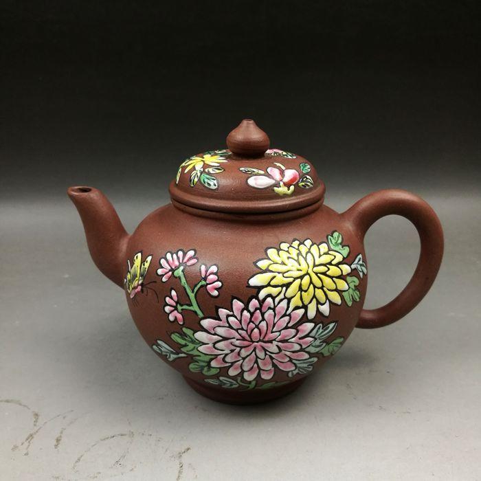 彩绘手工紫砂壶