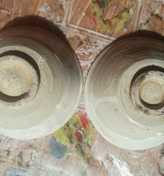 元代磁州窑小碗一对