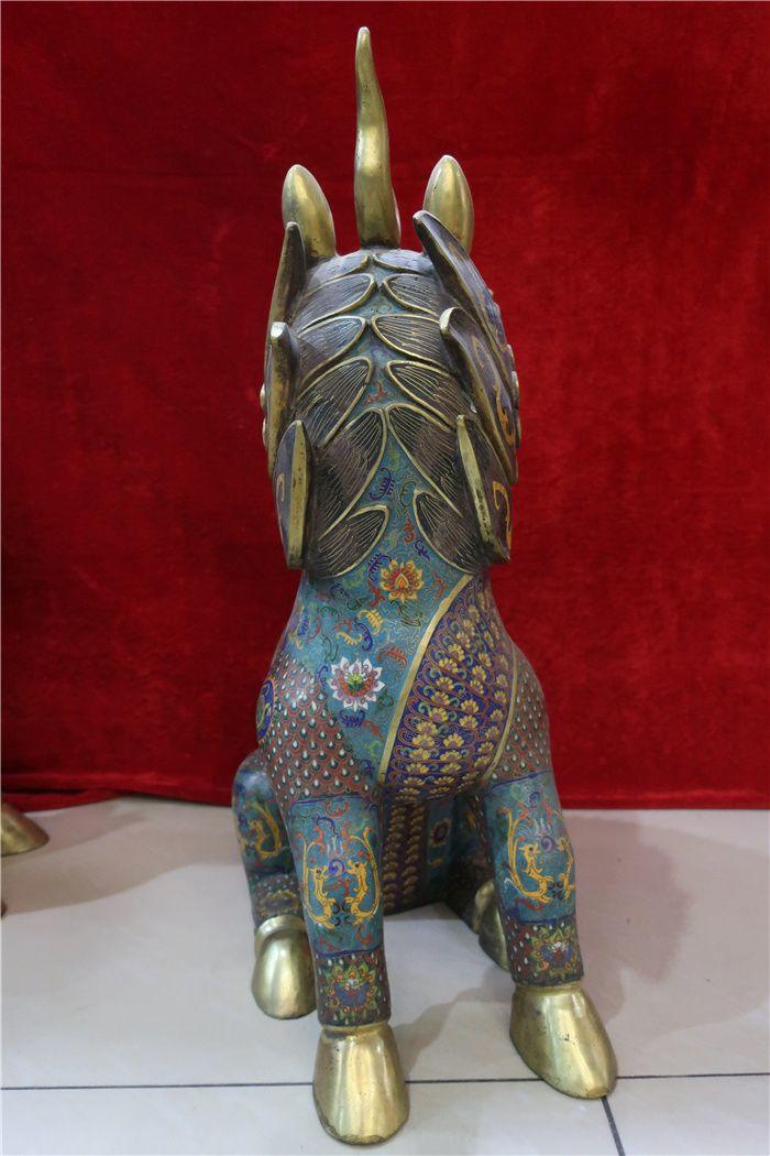 景泰蓝麒麟摆件