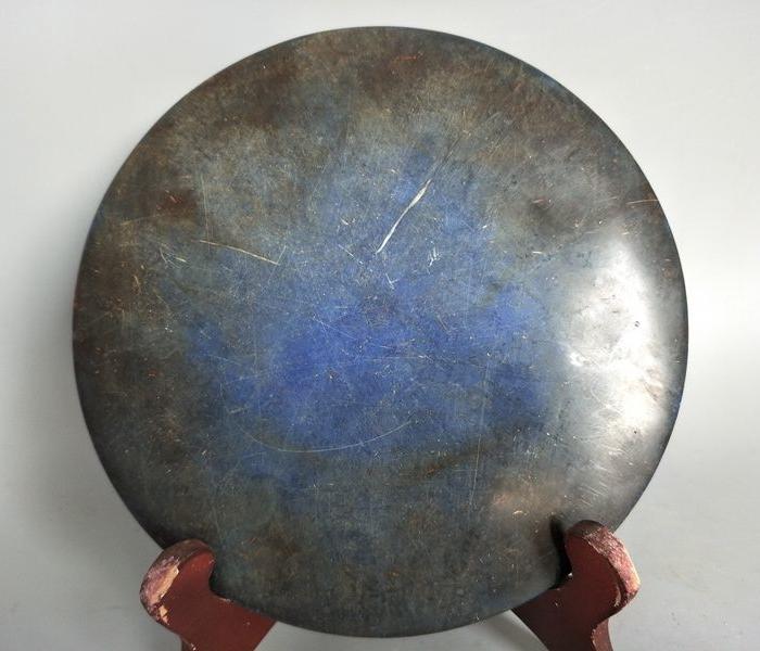 乡下收的战汉老青金石镜