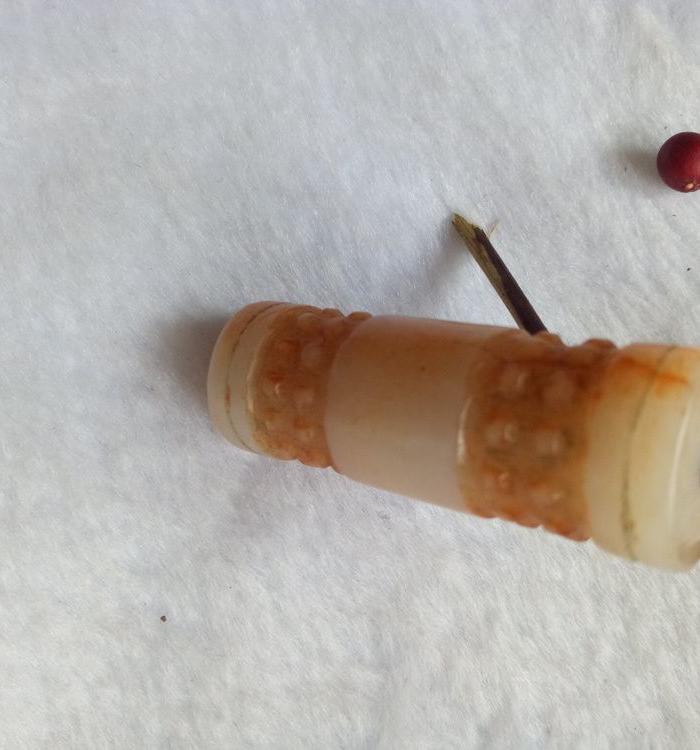 *和田玉 玉勒子 铁锈沁 完美呈现