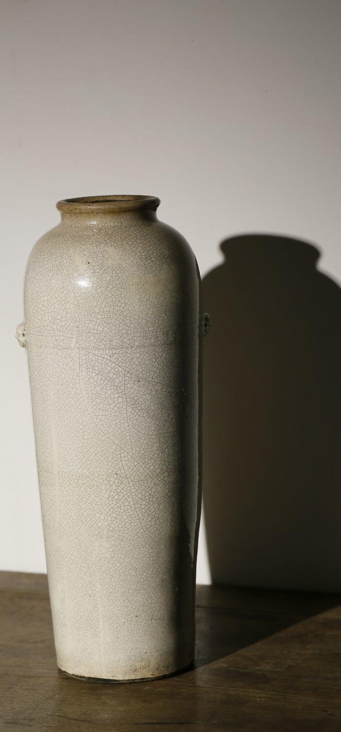 漳州窑 狮耳 象腿瓶图片_来自藏友xiaowei19910918_瓷器_地摊交