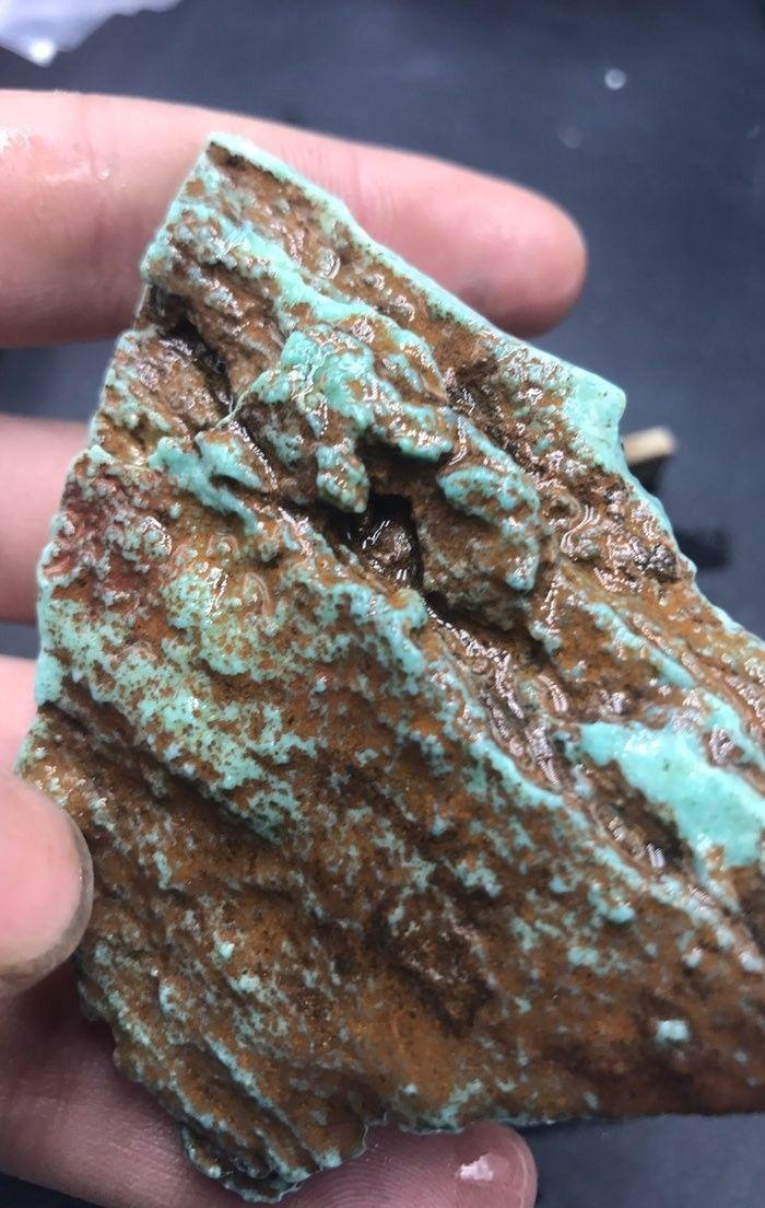 湖北*古原矿绿松石原石77.6克