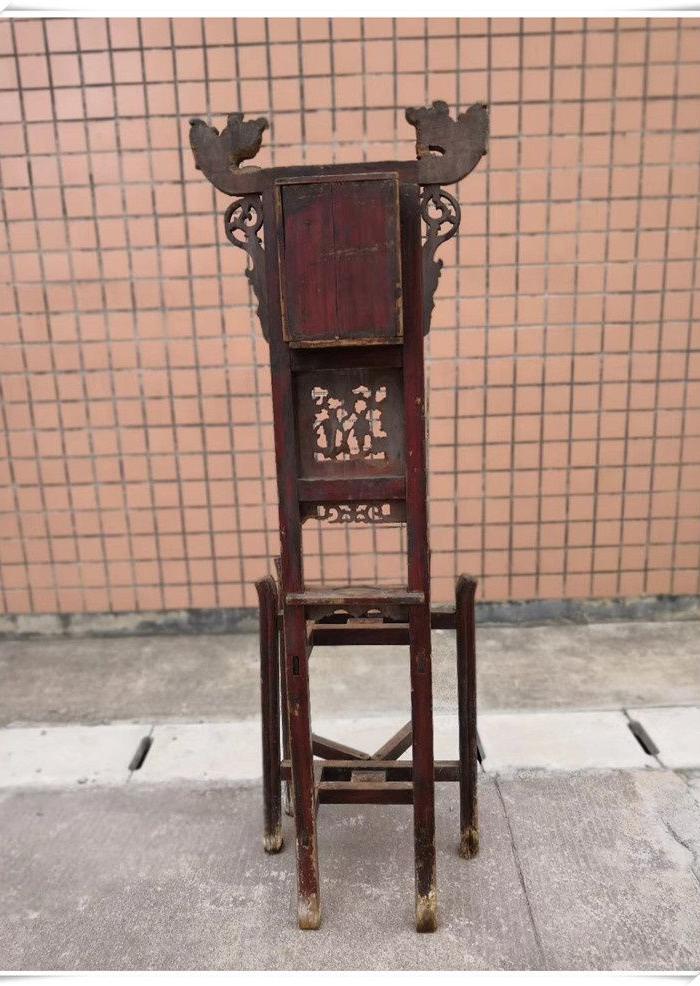 g 731清代木制品洗脸架 明清老木雕老家具老物件