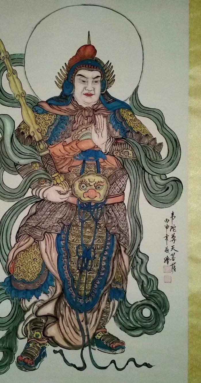 武将国画,古代武将工笔人物画,古代武将工笔画_大山谷图库