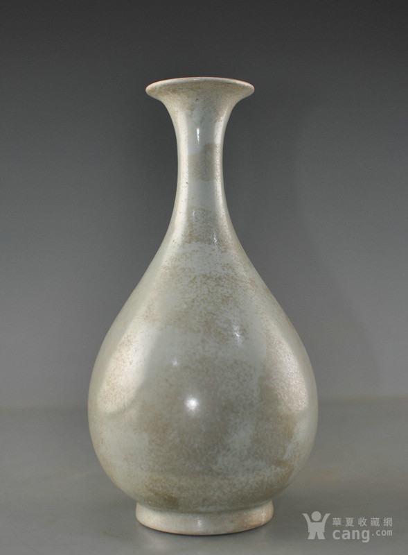 宋清凉寺汝窑玉壶春瓶.古董古玩古瓷器