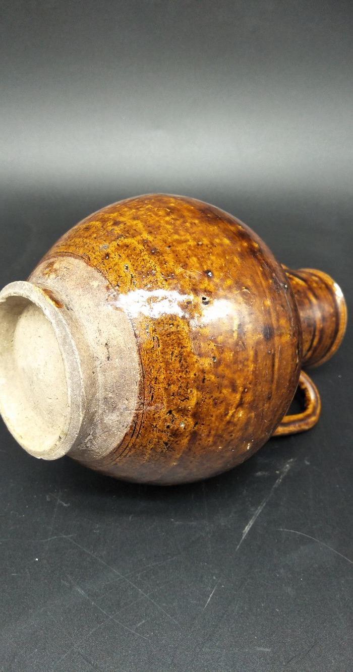 全品西坝窑玻璃酱釉执壶