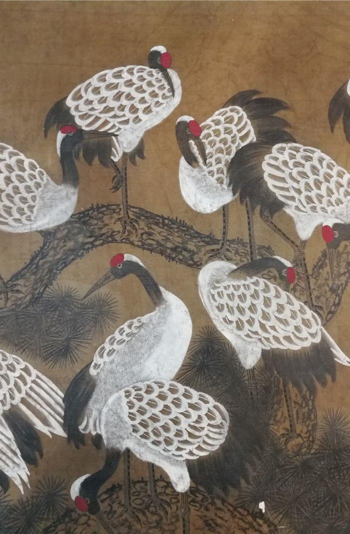 沈铨百鹤图手卷