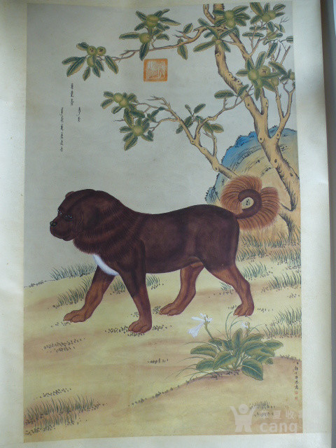 郎世宁 十犬图 141x87