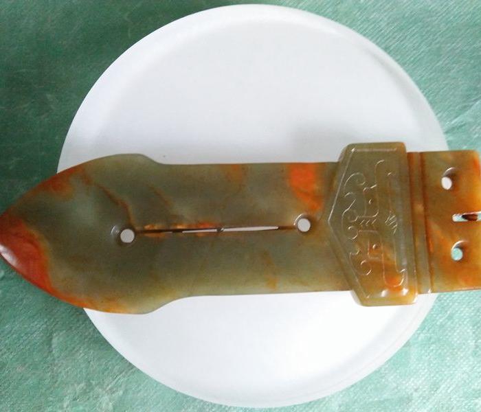 乡下收的老和田青锈玉