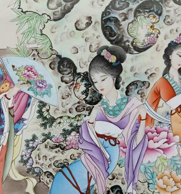 王大凡瓷板画金陵十二钗