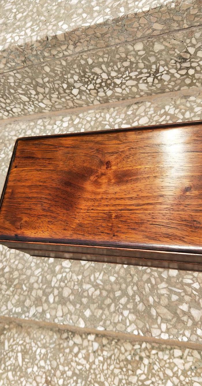 清代老海南黄花梨 宝盒 拜帖盒 尺寸24.5x13x8cm