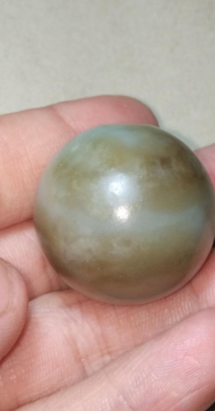 和田玉老坑超大玉珠