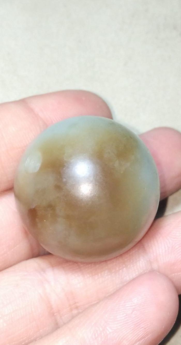 和田玉老坑超大玉珠