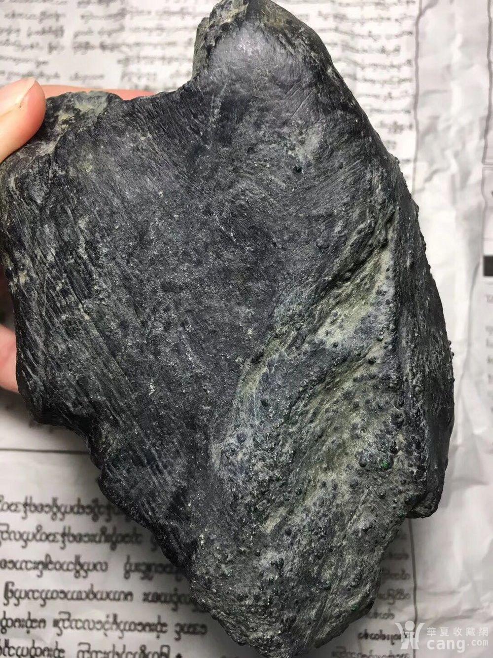 莫弯基 黑乌沙黑亮老皮 冒色表现1589克