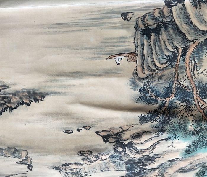 清代传世名人王翠山水画