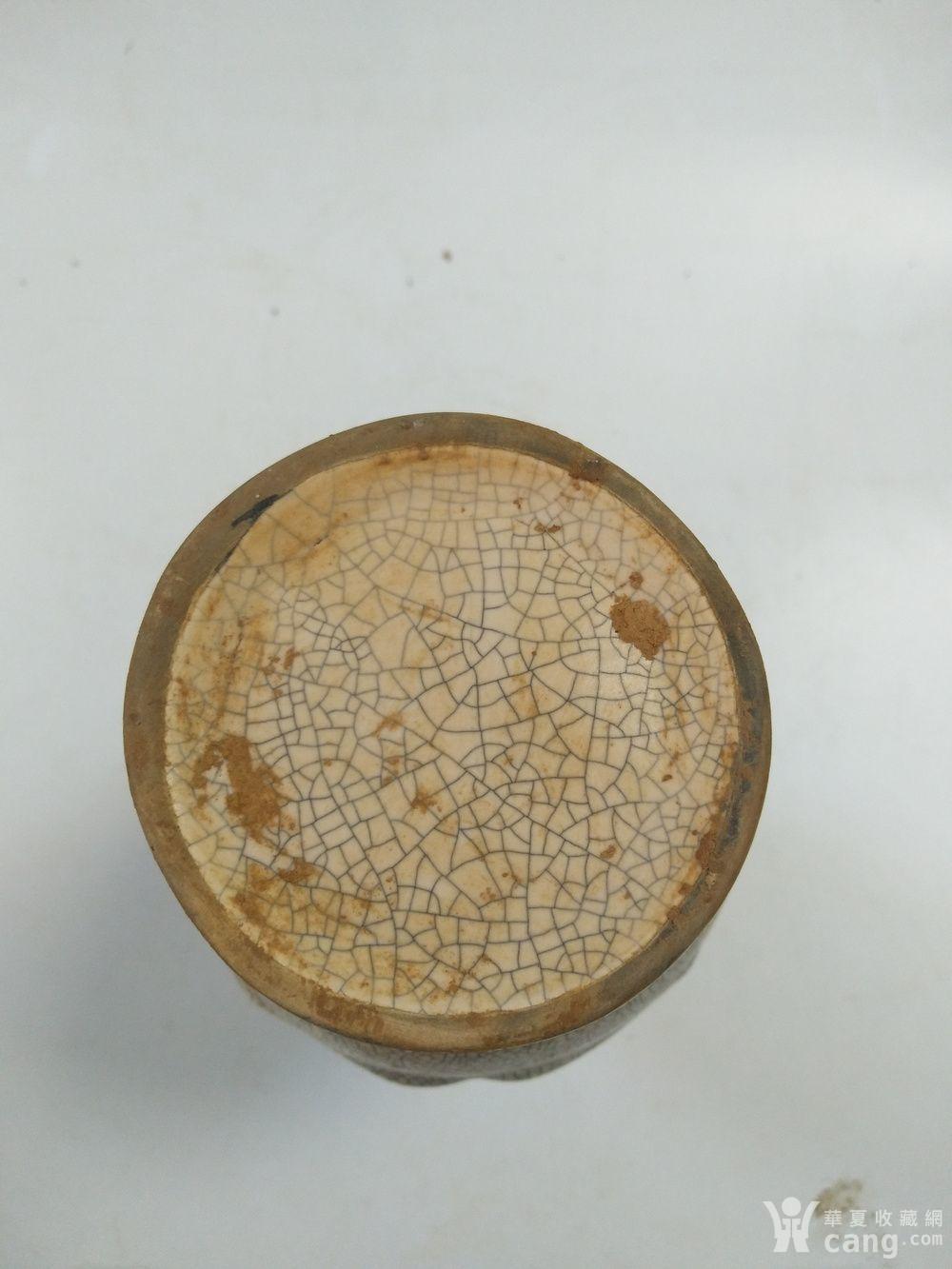 乡下收到定窑开片瓶