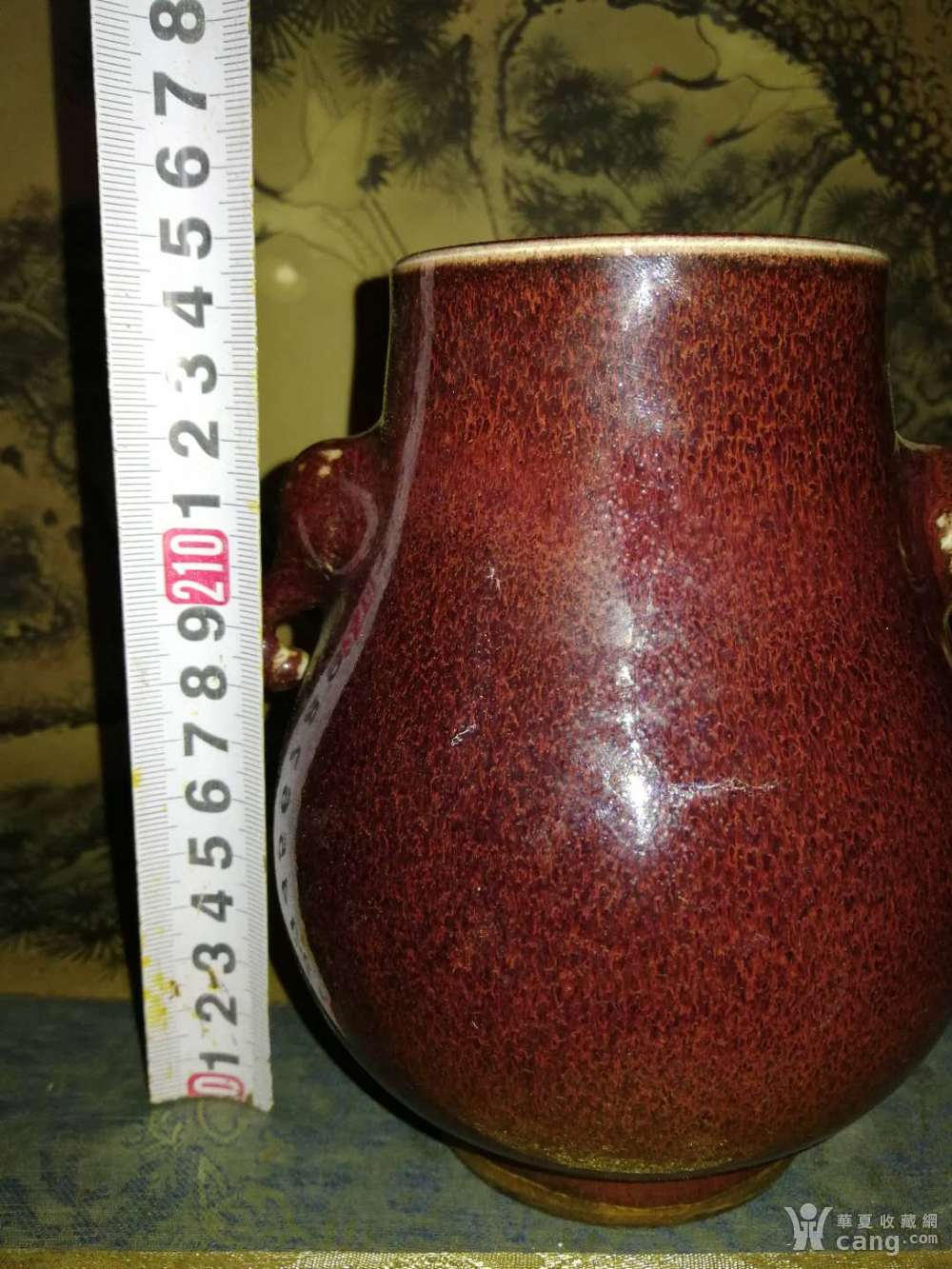 鸡血红象耳尊