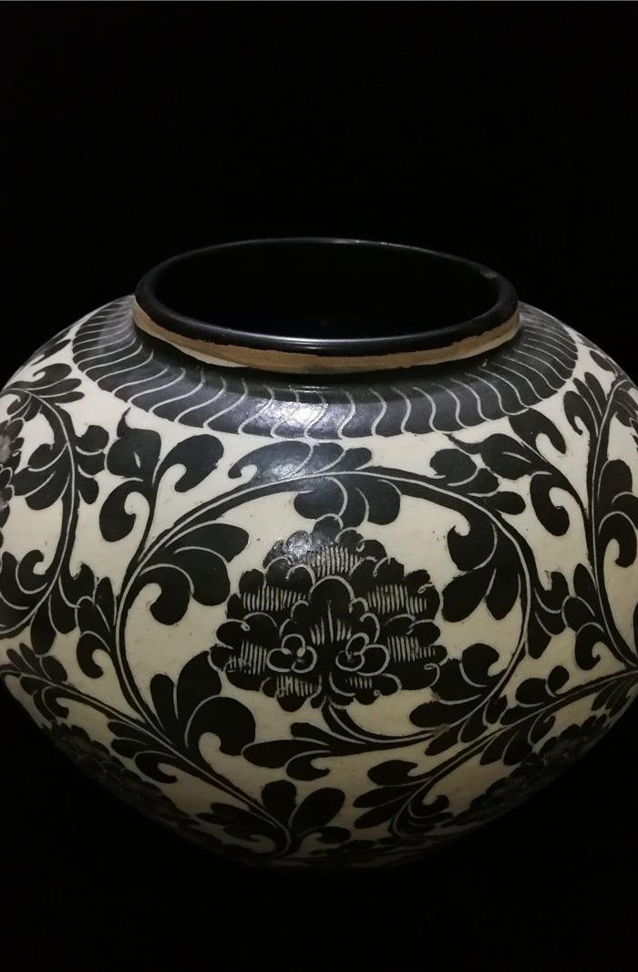 磁州窑花纹罐图片_来自藏友万福聚宝阁_瓷器_地摊交易_华夏收藏网