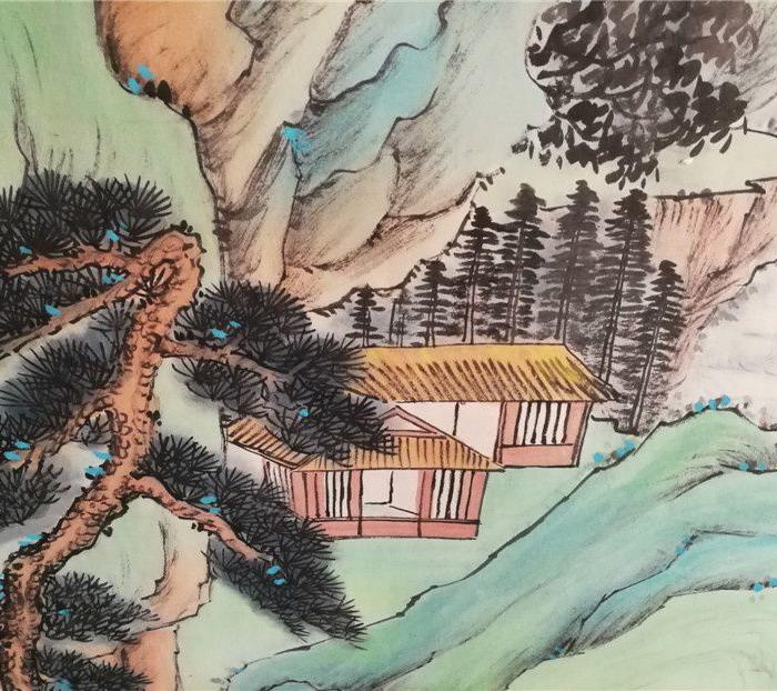 张大千山水横幅