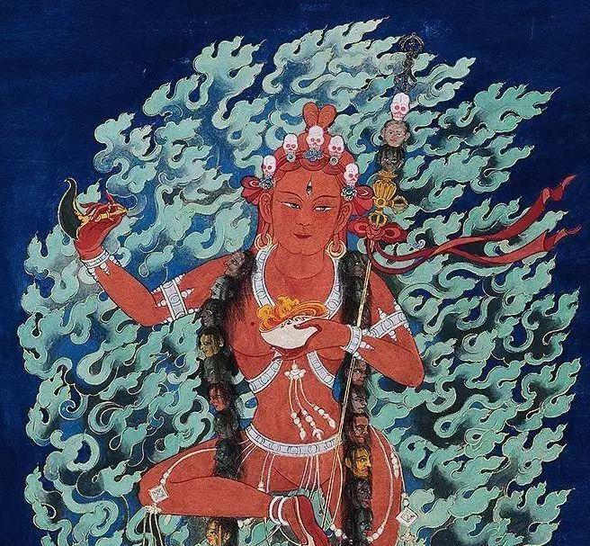 张大千空行母像