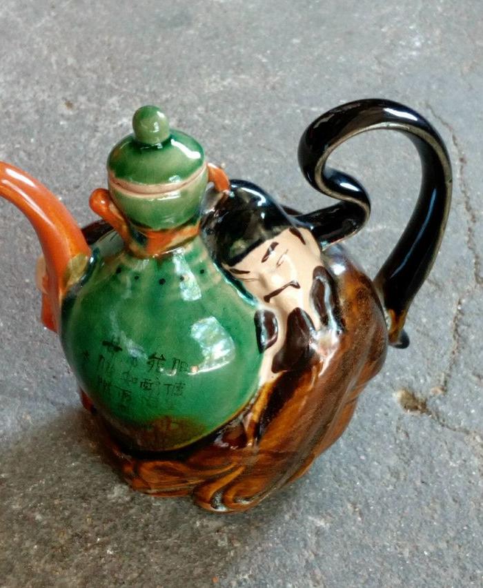 八十年代李白醉酒执壶