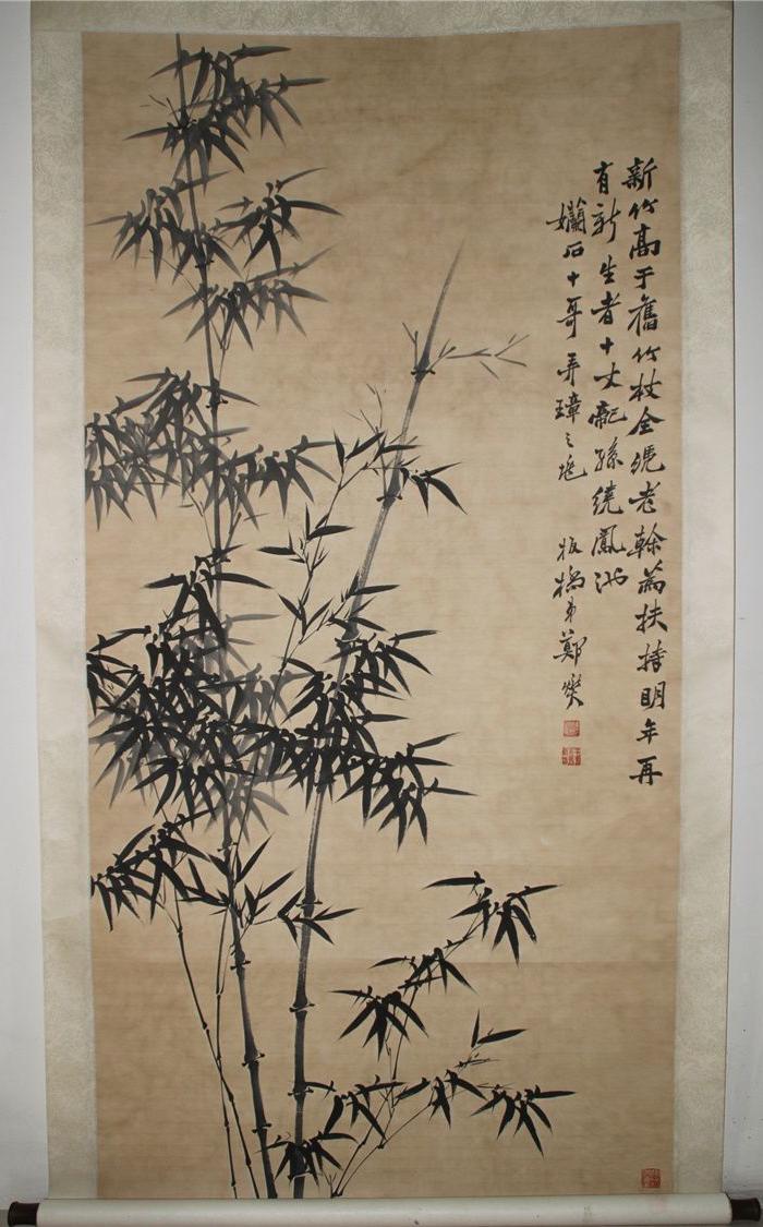郑板桥墨竹图