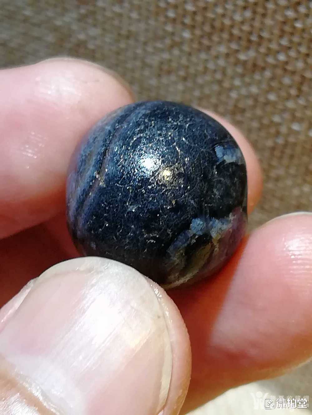 藏传蓝沁老唐球