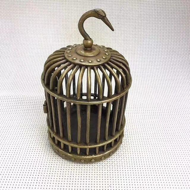 民国铜鸟笼
