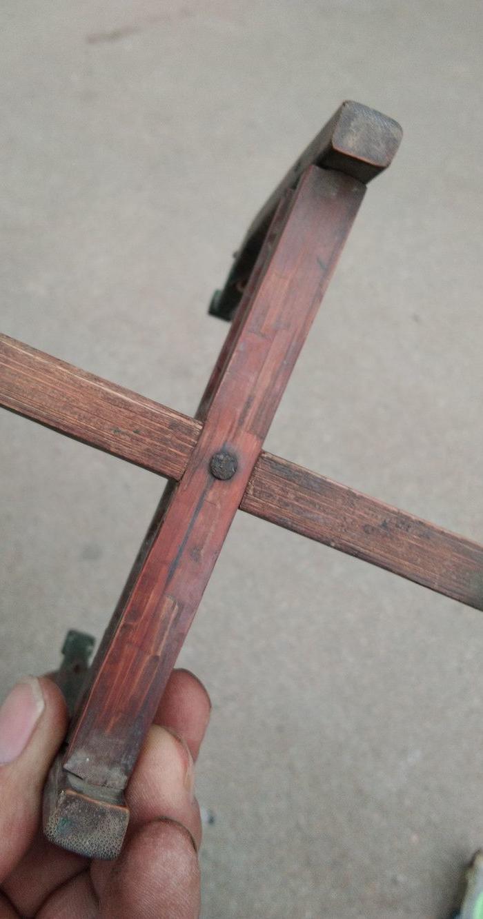 少见飘亮文玩超小老竹鼓