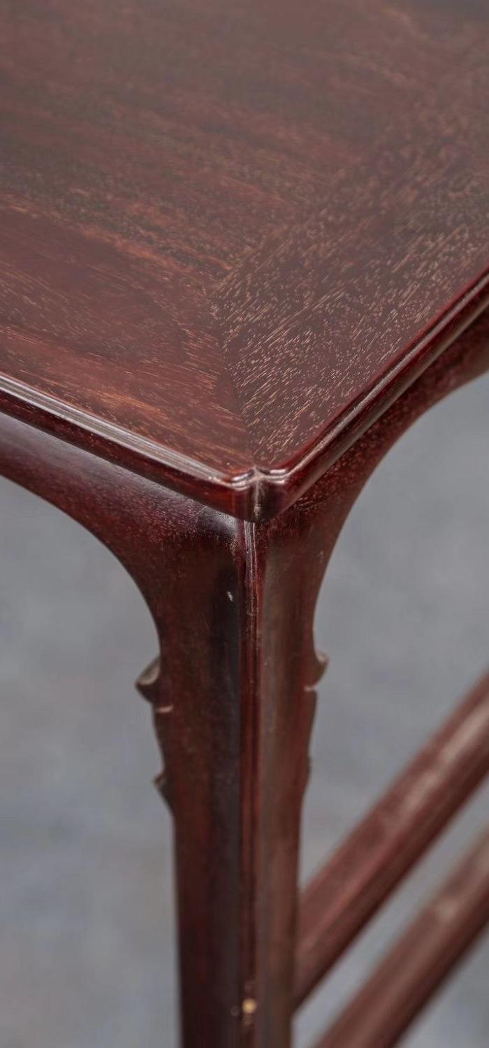 清代紫檀木*腿小条案