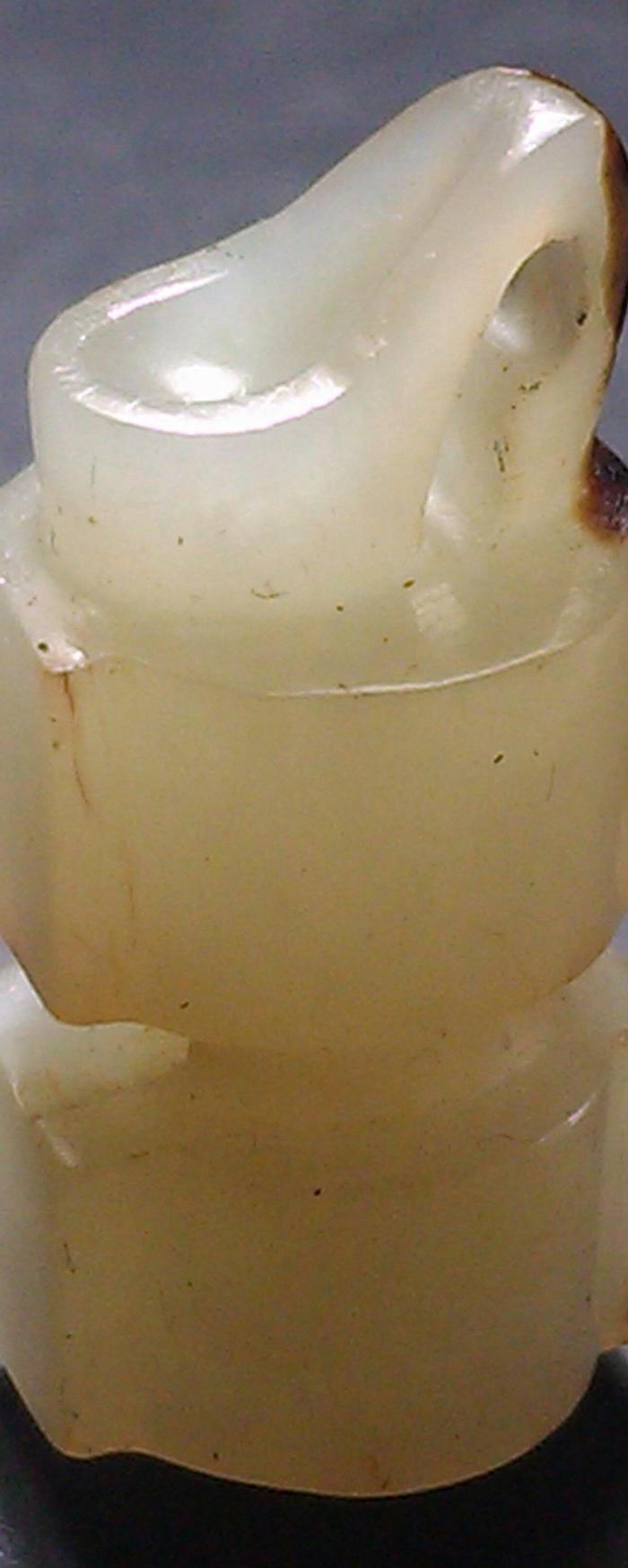 汉 和田白玉司南佩