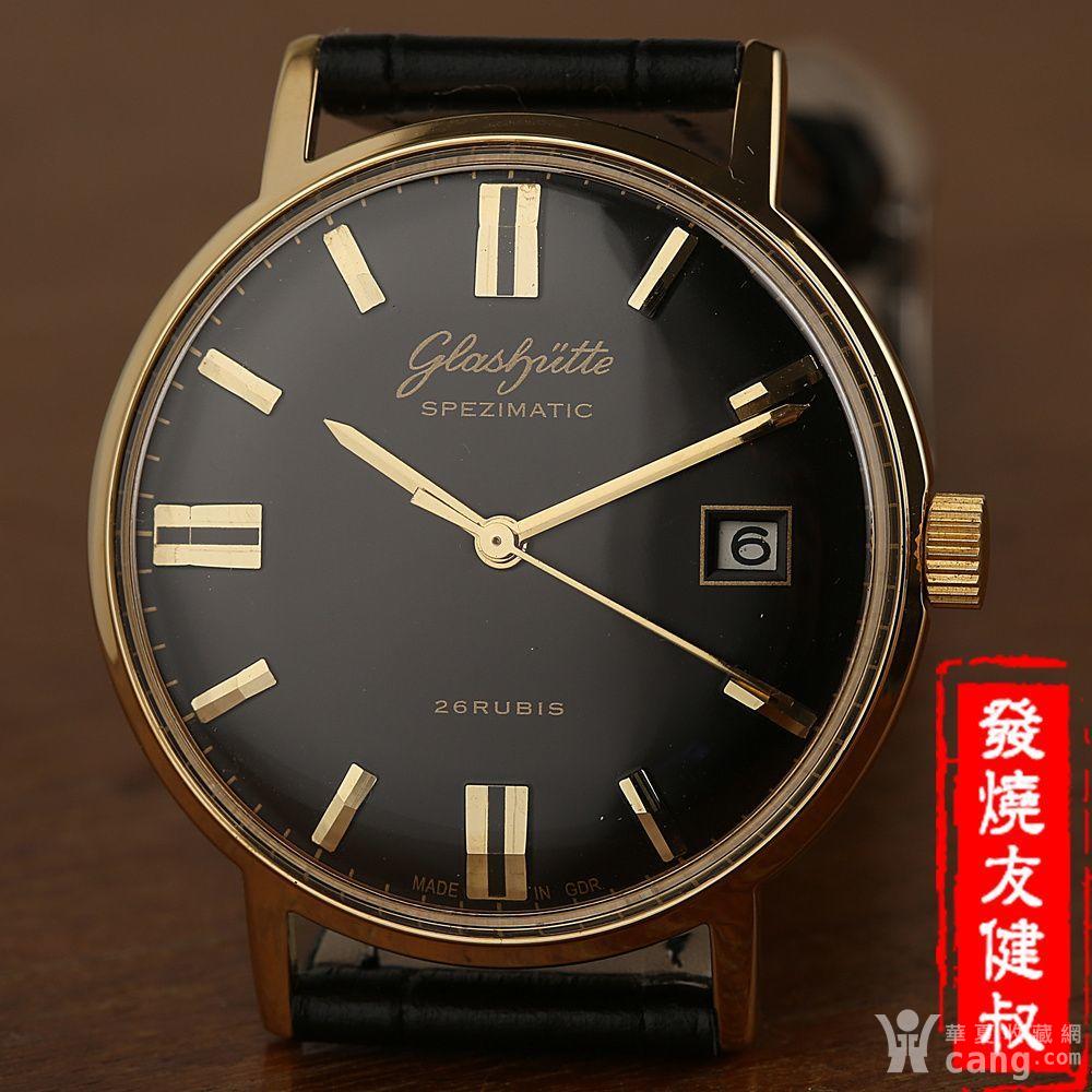 十大名表格拉苏蒂古董表 极品库存新表 神秘雅黑面 黑间金