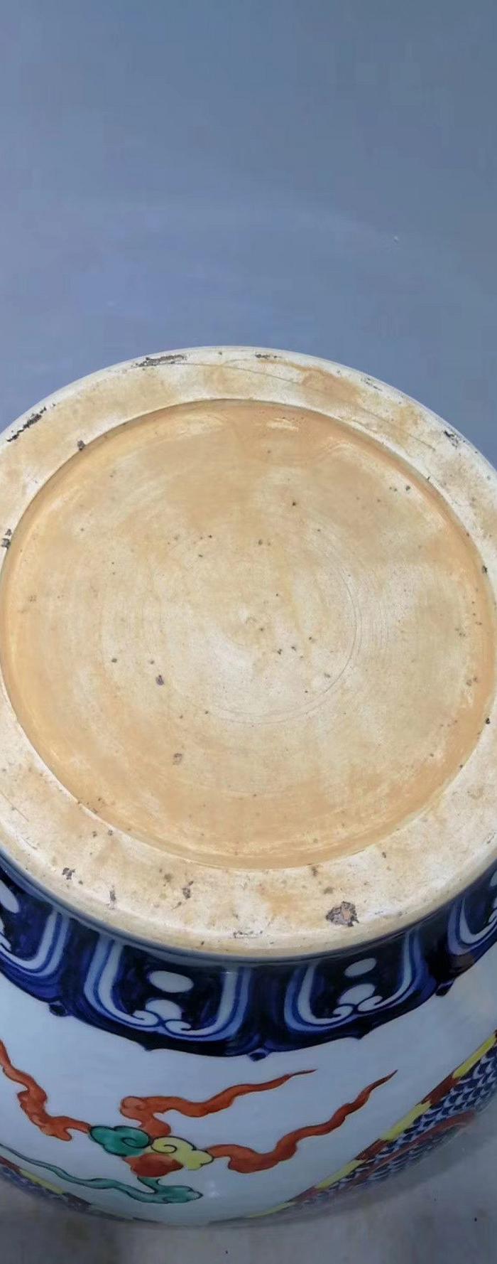 宣德五彩龙纹四喜罐