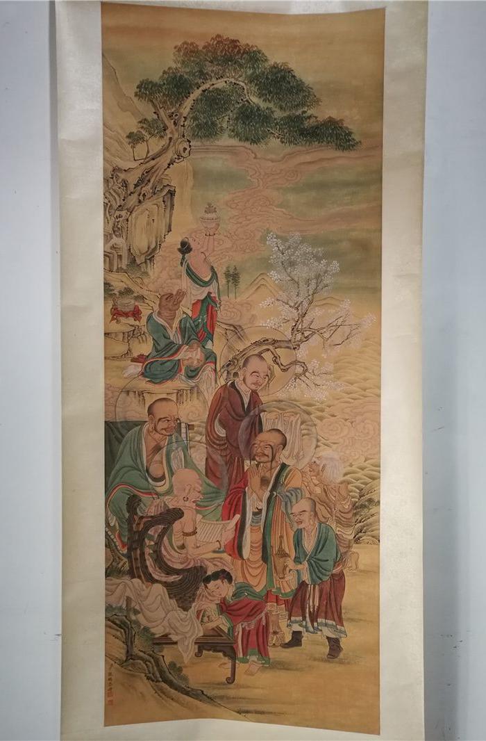 丁观鹏师祖图_丁观鹏师祖图价格_丁观鹏师祖图图片