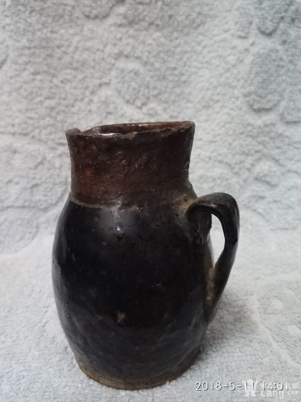 完美宋代黑釉小执壶