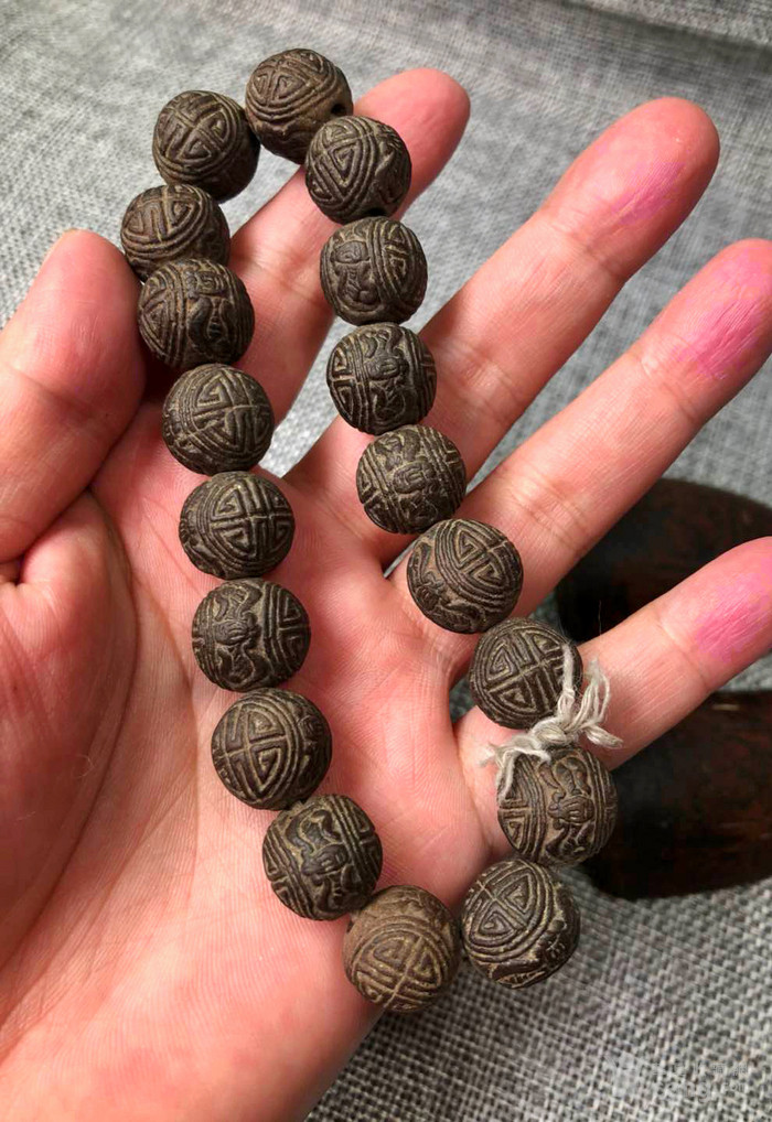 清代很开门 合香 福寿 珠