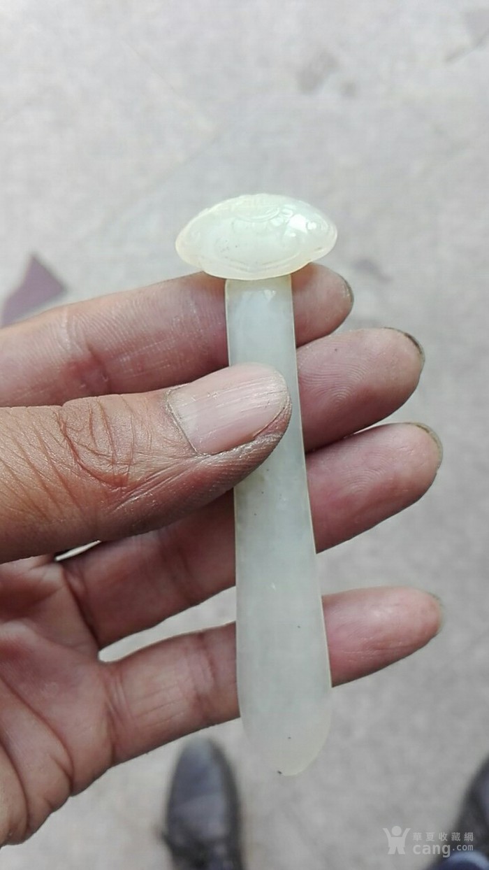 清代如意玉簪一个
