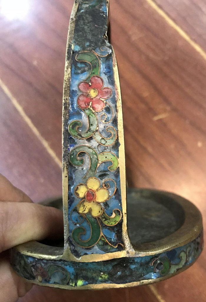 景泰蓝马镫一对59