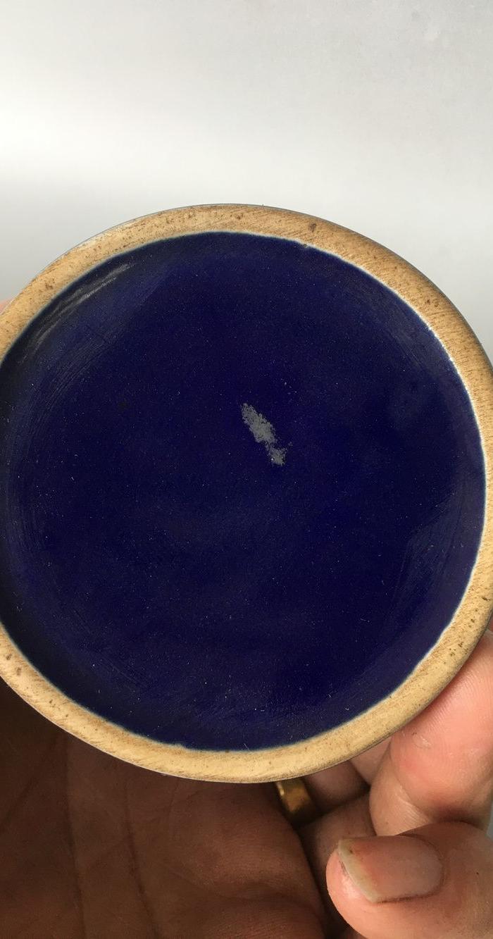 清末民国霁蓝釉小梅瓶