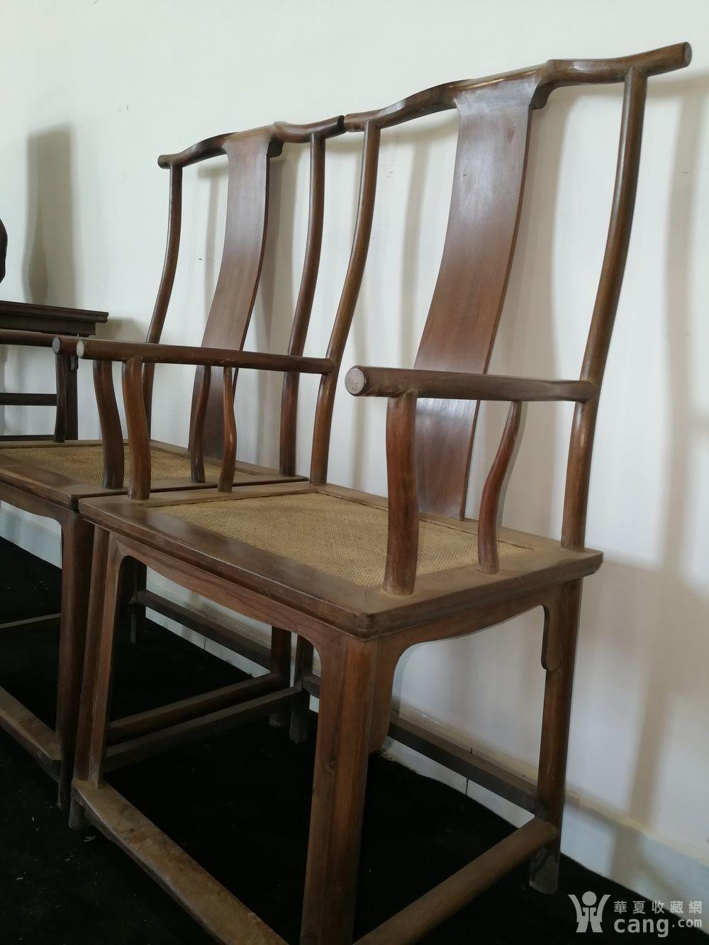 民国黄花梨席面官帽椅