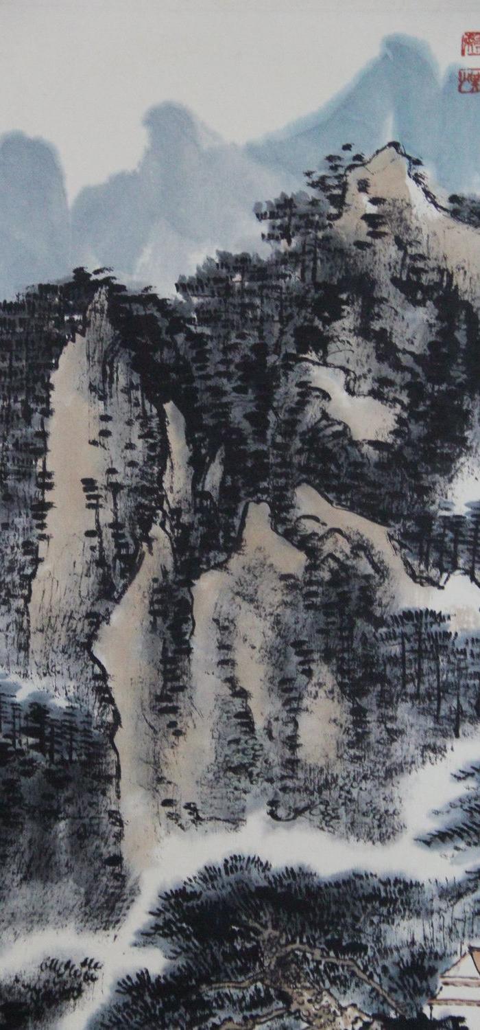 赖少其山水画立轴