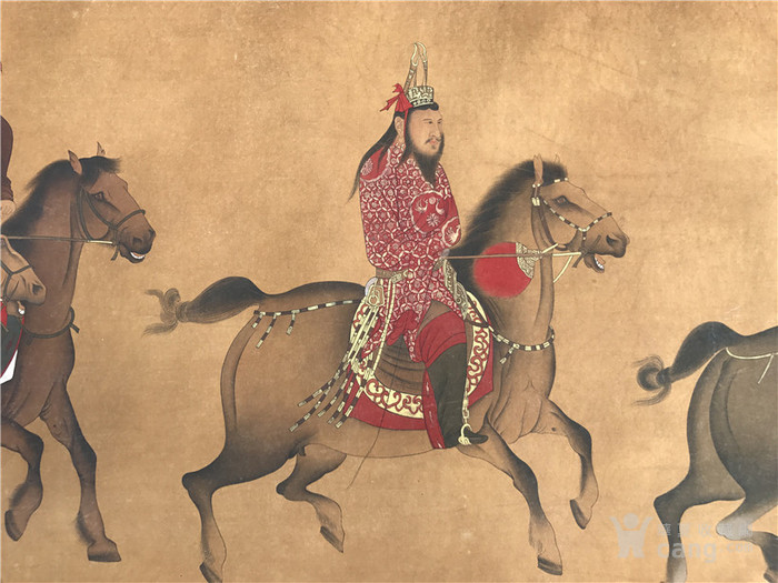 仇英东丹王出行图手卷