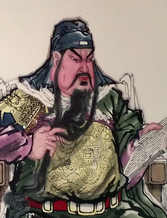 济南画院人物创作室主任相起久作品《关公夜读图》