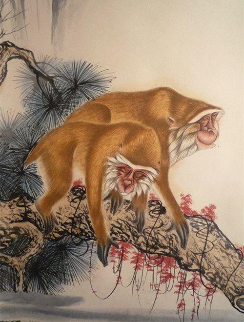 刘奎龄猴作品