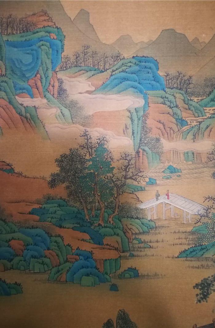 仇英青绿山水图