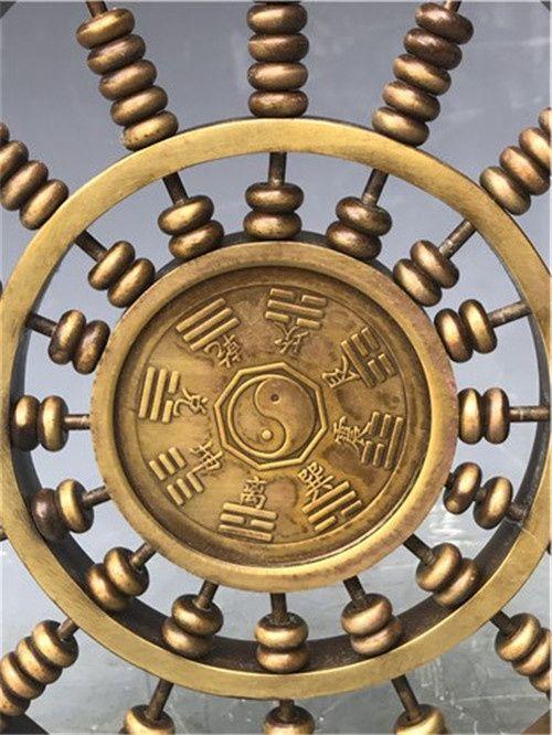 民国时期老铜八卦算盘